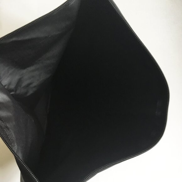 Black & Orange Knoll Logo Branded Nylon Zipper Pouch Travel Toiletry Bag - Picture 4 of 4